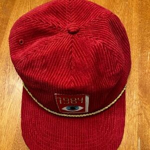 Red Corduroy Hat - 1984